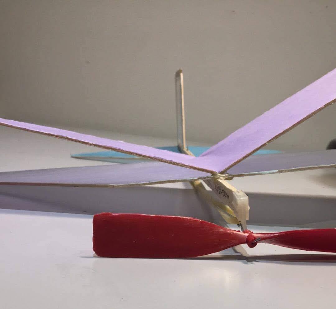 Balsawood glider — additional view